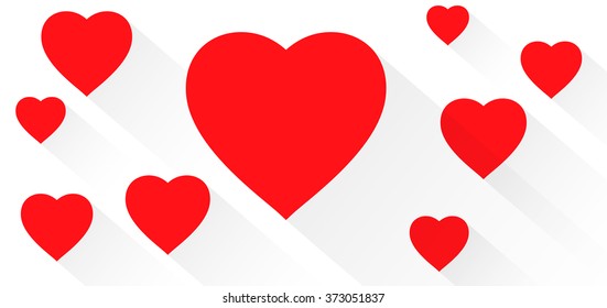 Valentines heart. Vector illustration.