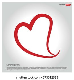 Valentines heart. Vector illustration.