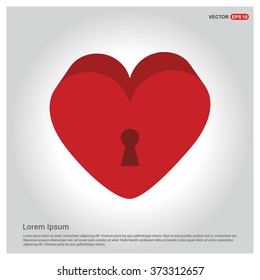 Valentines heart. Vector illustration.