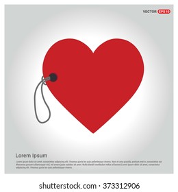 Valentines heart. Vector illustration.