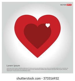 Valentines heart. Vector illustration.