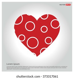 Valentines heart. Vector illustration.