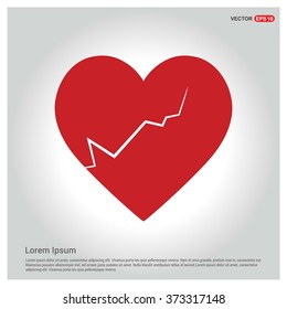 Valentines heart. Vector illustration.