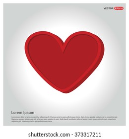 Valentines heart. Vector illustration.