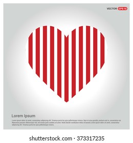 Valentines heart. Vector illustration.