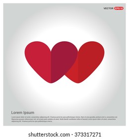 Valentines heart. Vector illustration.