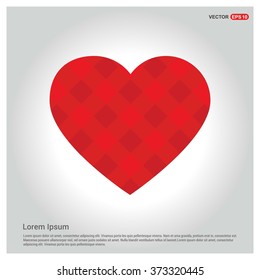 Valentines heart. Vector illustration.