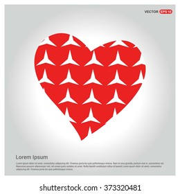 Valentines heart. Vector illustration.