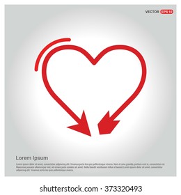 Valentines heart. Vector illustration.