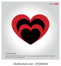 Valentines heart. Vector illustration.