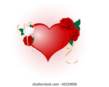 Valentine's heart - vector illustration