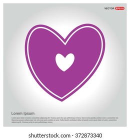 Valentines heart. Vector illustration. Romantic love pattern