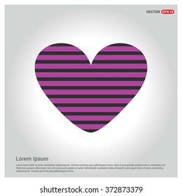 Valentines heart. Vector illustration. Romantic love pattern