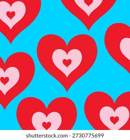 ilustração de fundo da borda do quadro Valentines. Arte de contorno plana