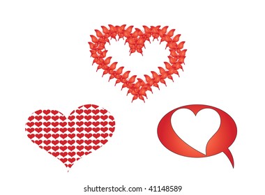 valentine's hearts.