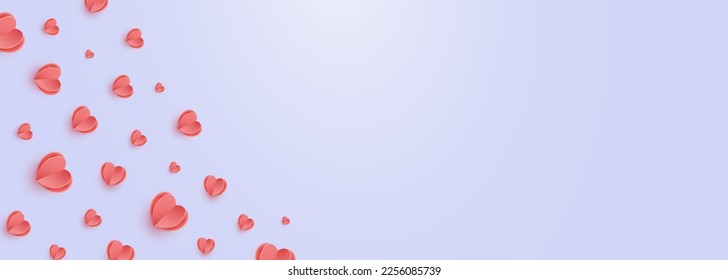 Valentines hearts background. Symbols of love in shape of heart for Happy Women's, Mother's, Valentine's Day, birthday greeting card design. 
