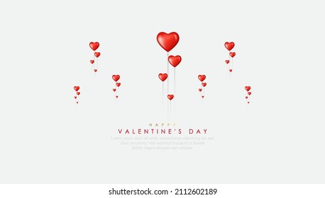 Valentines hearts with gift box.Vector symbols of love in shape of heart for Happy Valentine's Day. vector