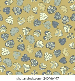 valentines hearts seamless  pattern