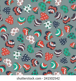 valentines hearts seamless  pattern