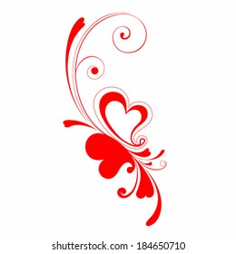 Valentines hearts set.