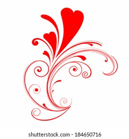 Valentines hearts set.