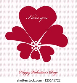 Valentines hearts. Vector illustration.