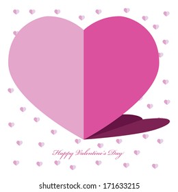 Valentines hearts. Vector illustration. 