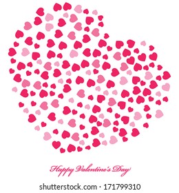 Valentines hearts. Vector illustration. 