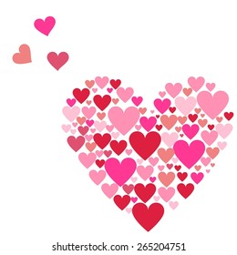 Valentines hearts. Vector illustration.