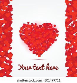 Valentines hearts. Vector Illustration