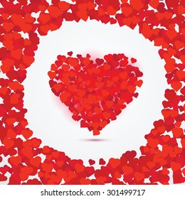 Valentines hearts. Vector Illustration