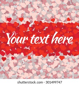 Valentines hearts. Vector Illustration