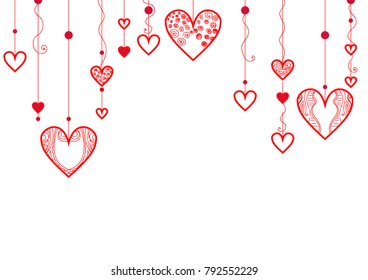 Valentines heart.Vector illustration for your design