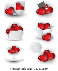 valentines icon set