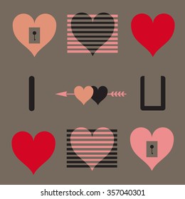 Valentines icons