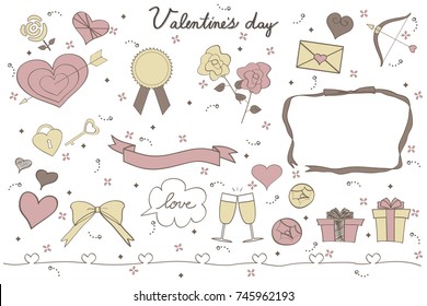 Valentine's illustration set