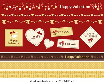 Valentine's illustration set