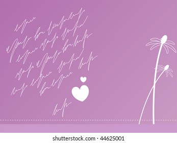 valentines letter - vector