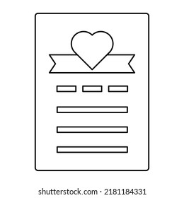 Valentines letter Vector icon which is suitable for commercial work and easily modify or edit it

