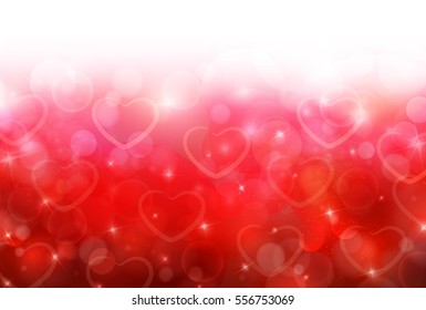 Valentine's Light Heart Background