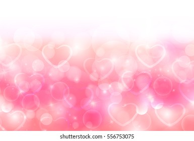 Valentine's Light Heart Background