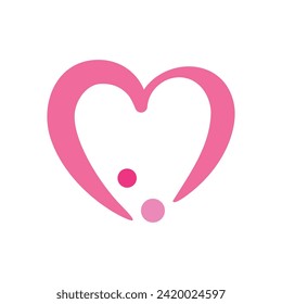 Valentines logo vector template icon illustration design