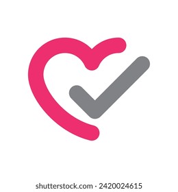 Valentines logo vector template icon illustration design