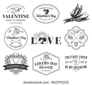 Valentines Love black on white