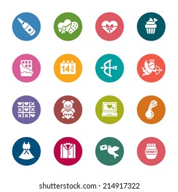 Valentines and Love Color Icons