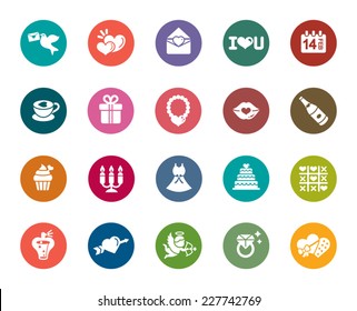 Valentines and Love Color Icons