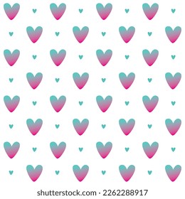 valentines love heart vector seamless