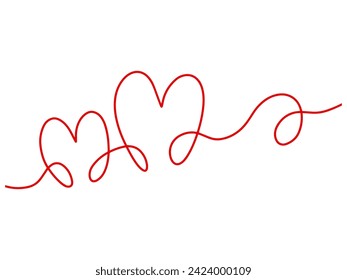 Valentines Love Line Art Background