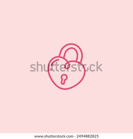 Similar – Image, Stock Photo Love locks on a bridge in a wintry atmosphere with a frozen lake