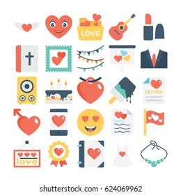 
Valentines, Love, Romance, Marriage Vector Icons 5
